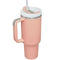 1.2L Tumbler with Handle Straw Lid, Stainless Steel Travel Mug - Cinnamon